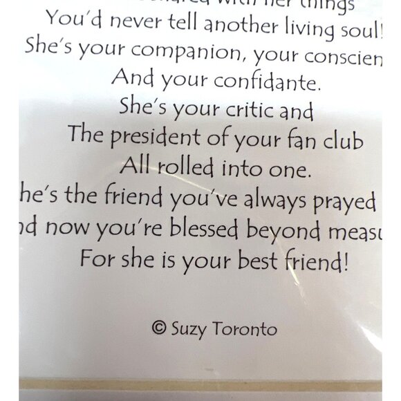 They Who Are Best Friends Art Print By Suzy Toronto Inspirational Wall Decor - Picture 5 of 5